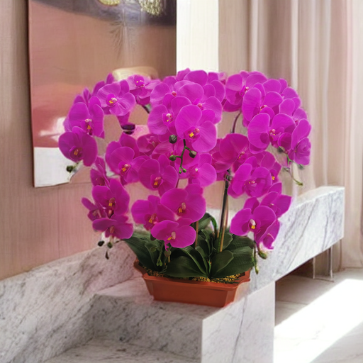 artificial orchid flower arrangement