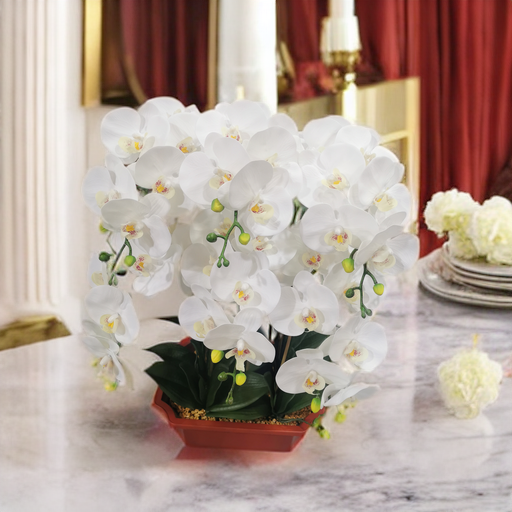 artificial orchid flower arrangement