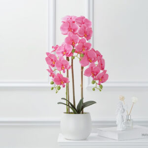artificial orchid plants in pots