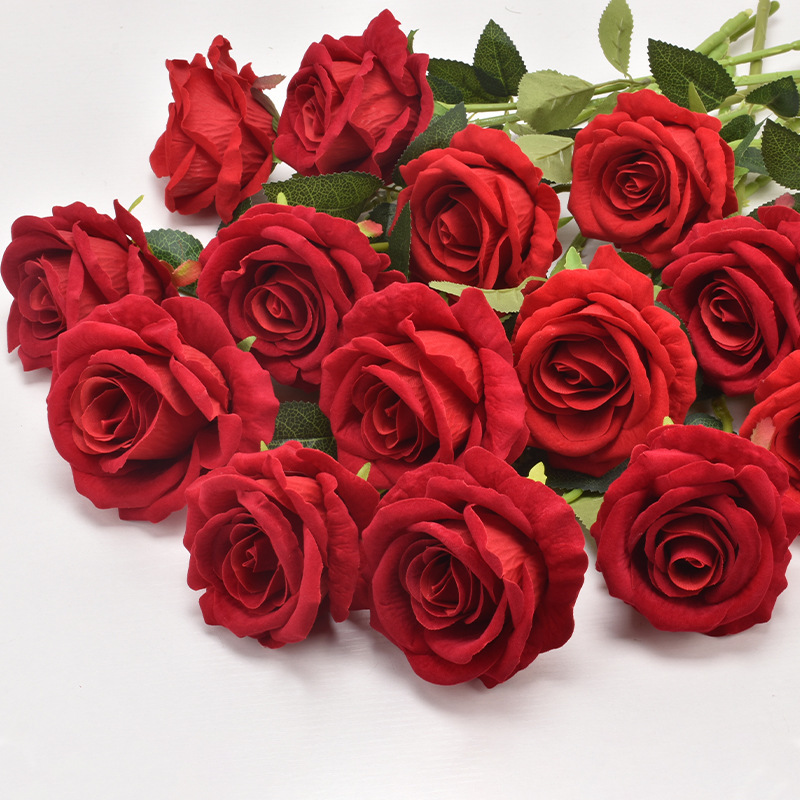 artificial red roses bulk