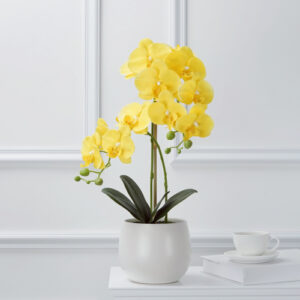 best faux orchid arrangements