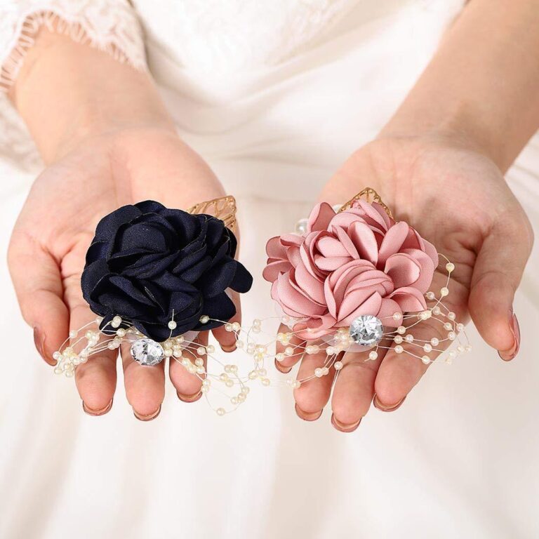 silk wrist corsages for weddings