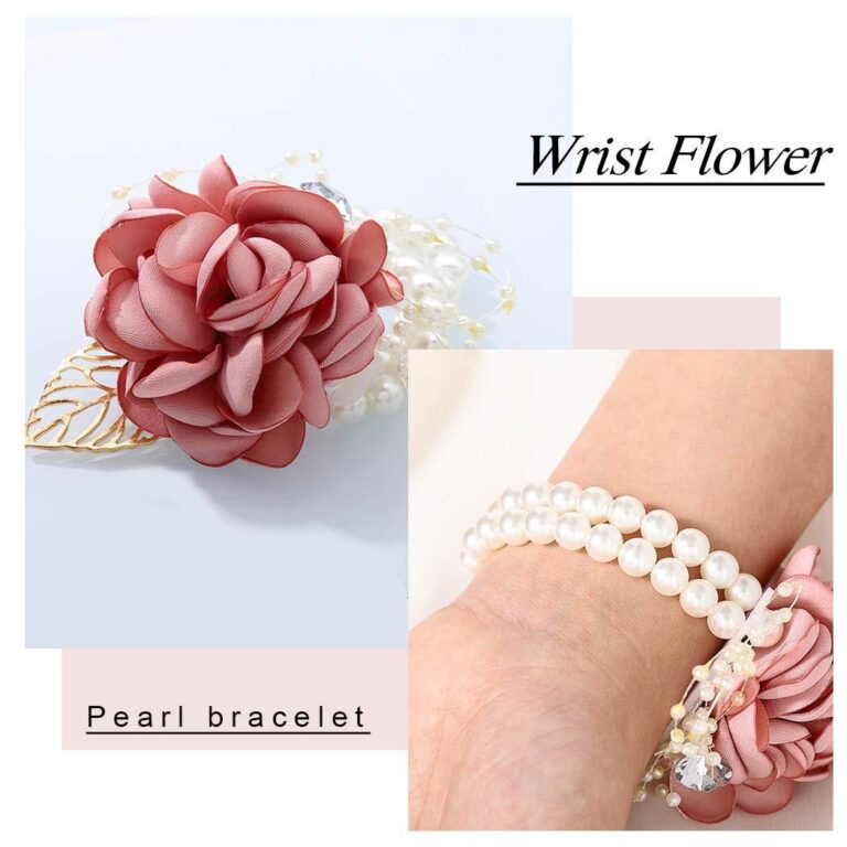 artificial wrist flowers for weddings