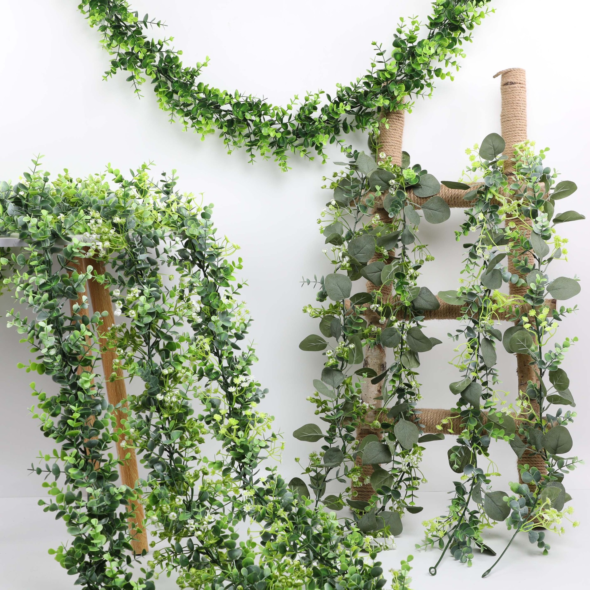 artificial eucalyptus garland wholesale