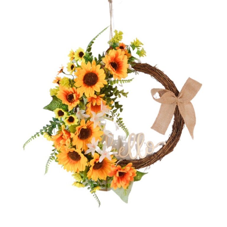 artificial flower wreath