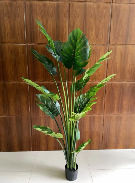 large artificial monstera plant