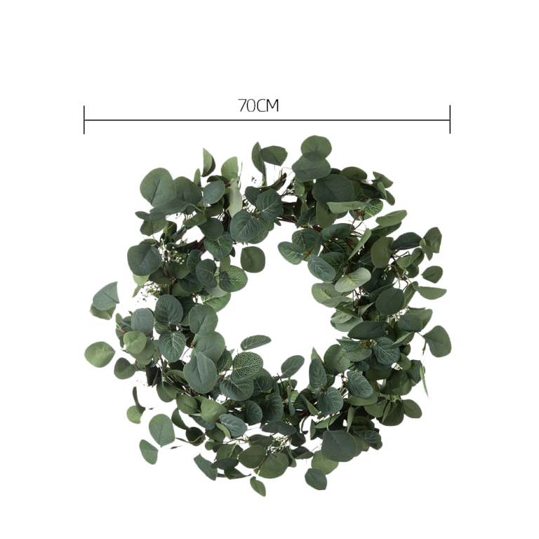 faux seeded eucalyptus wreath