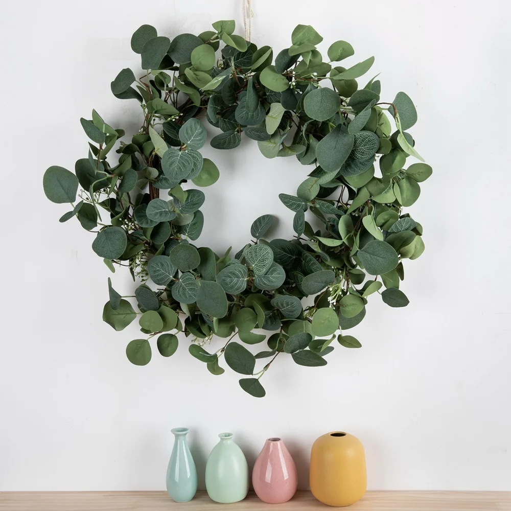 artificial eucalyptus wreath