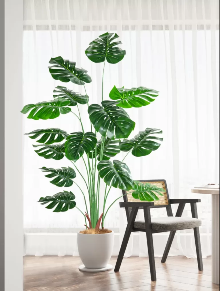 large artificial monstera plant