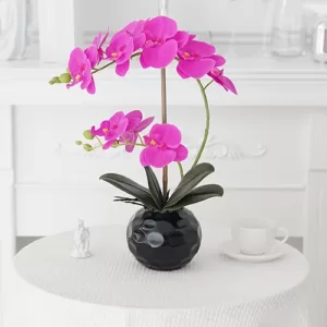 artificial orchid plants in pots