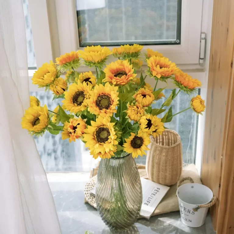 large artificial sunflower