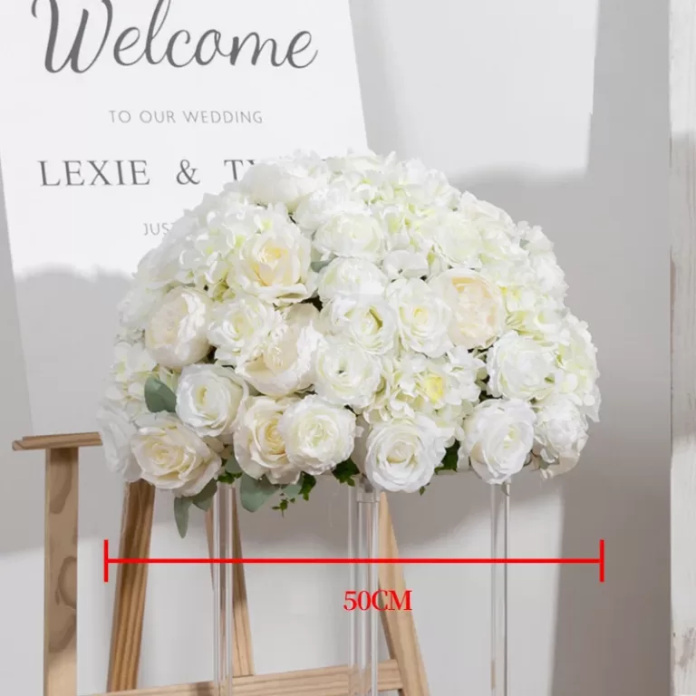 wedding table artificial flower arrangements