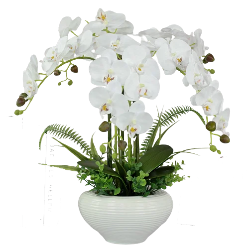 artificial orchid arrangment