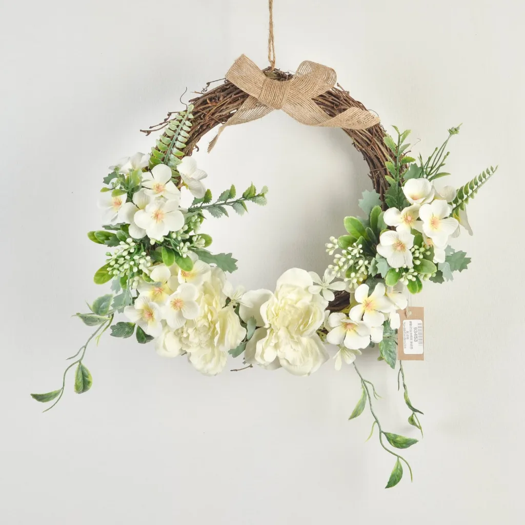 artificial flower wreath