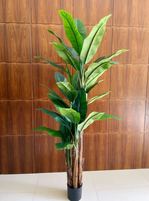 tall artificial banana tree