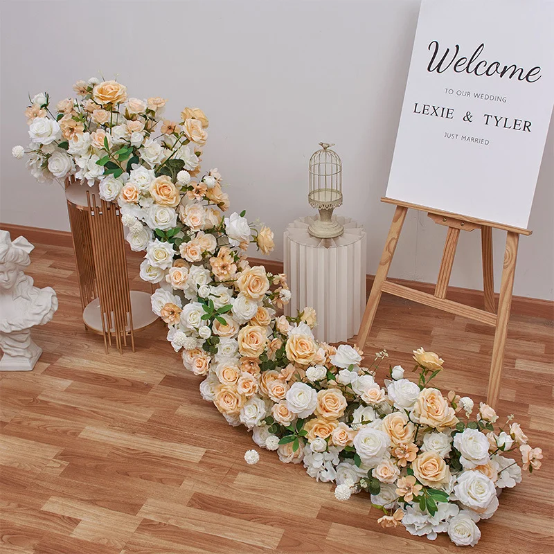 artificial floral table runner