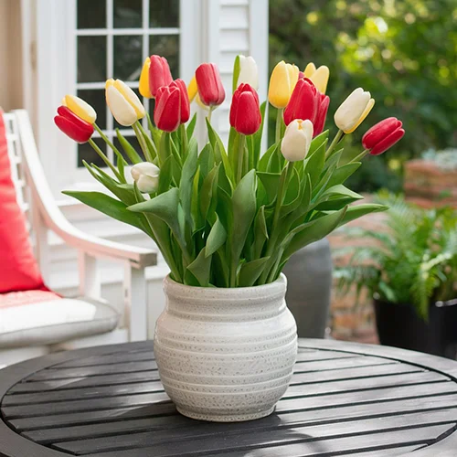 artificial tulip arrangement