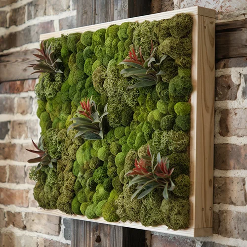 artificial moss wall art