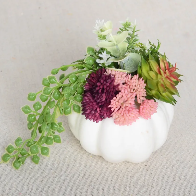 small faux succulent arrangements