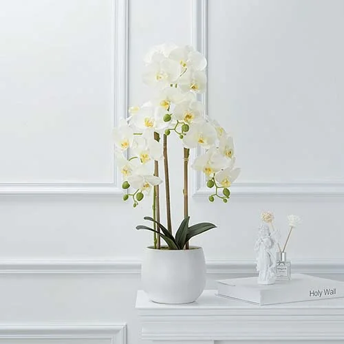 fake orchid centerpiece