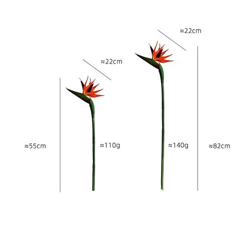 artificial birds of paradise flowers