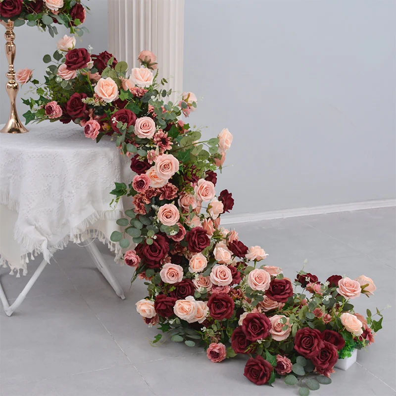 Artificial Flower table runner